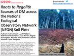 Roots to Regolith: Sources of organic matter across the National Ecological Observatory Network (NEON) soil plots